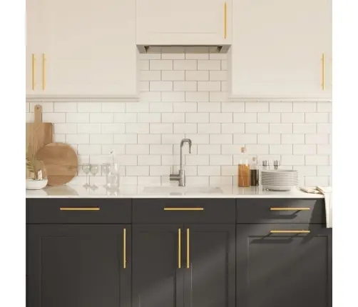 Kapi Käepidemed 20 Tk, Kuldne, 160 Mm, Roostevaba Teras