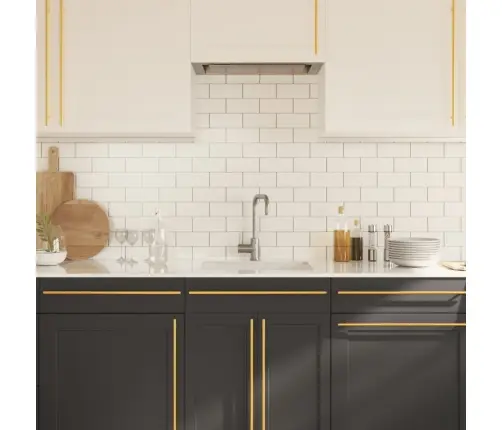 Spintelės Rankenėlės, 20Vnt., Auksinės, Nerūdijantis Plienas