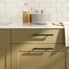 Kapi Käepidemed 20 Tk, Must, 128 Mm, Roostevaba Teras