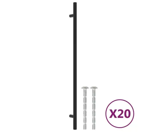 Skapja Rokturi, 20 Gab., Melni, 320 Mm, Nerūsējošais Tērauds Vidaxl