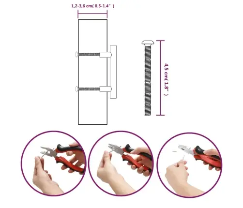 Spintelės Rankenėlės, 20Vnt., Bronzinės, Nerūdijantis Plienas