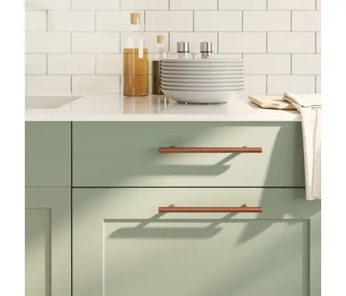 Spintelės Rankenėlės, 20Vnt., Bronzinės, Nerūdijantis Plienas