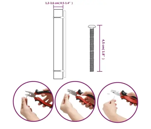 Kapi Käepidemed 20 Tk, Pronks, 320 Mm, Roostevaba Teras