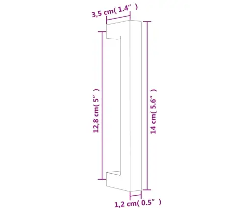 Spintelės Rankenėlės, 20Vnt., Sidabrinės, Nerūdijantis Plienas
