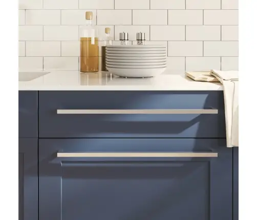 Spintelės Rankenėlės, 20Vnt., Sidabrinės, Nerūdijantis Plienas