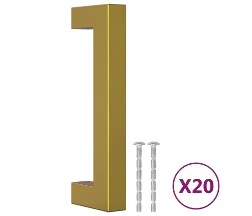 Skapja Rokturi, 20 Gab., Zelta, 96 Mm, Nerūsējošais Tērauds Vidaxl