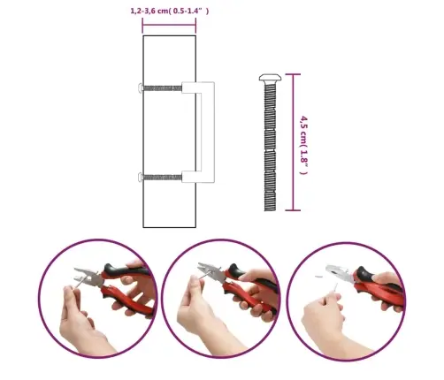 Skapja Rokturi, 20 Gab., Zelta, 96 Mm, Nerūsējošais Tērauds Vidaxl