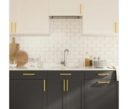 Kapi Käepidemed 20 Tk, Kuldne, 160 Mm, Roostevaba Teras