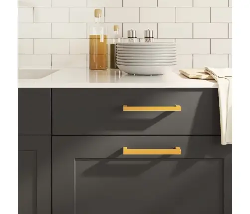 Kapi Käepidemed 20 Tk, Kuldne, 160 Mm, Roostevaba Teras