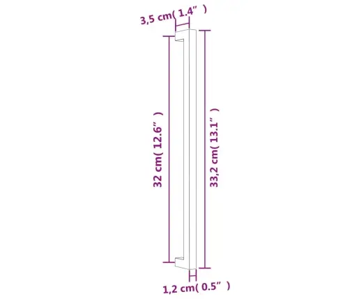 Spintelės Rankenėlės, 20Vnt., Auksinės, Nerūdijantis Plienas
