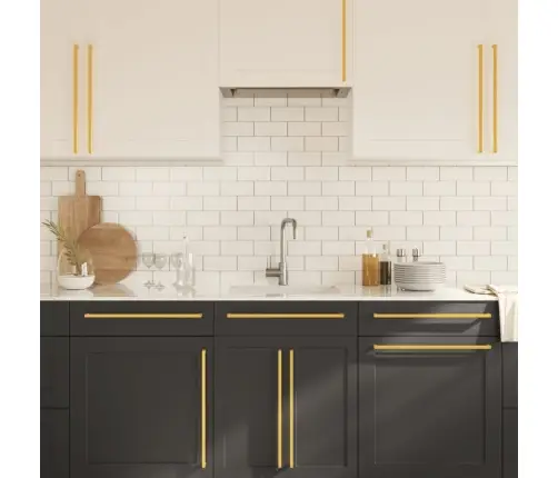 Spintelės Rankenėlės, 20Vnt., Auksinės, Nerūdijantis Plienas