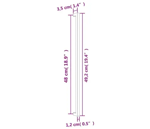 Spintelės Rankenėlės, 20Vnt., Auksinės, Nerūdijantis Plienas