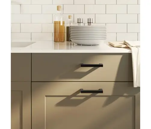 Kapi Käepidemed 20 Tk, Must, 96 Mm, Roostevaba Teras