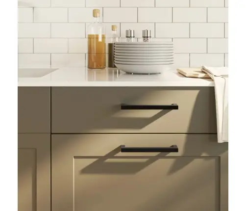 Kapi Käepidemed 20 Tk, Must, 160 Mm, Roostevaba Teras