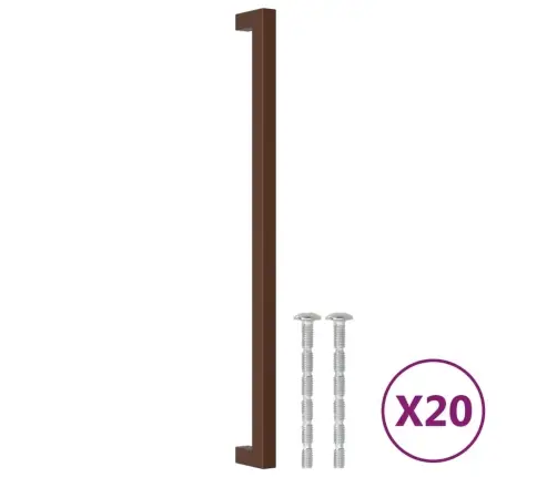 Spintelės Rankenėlės, 20Vnt., Bronzinės, Nerūdijantis Plienas