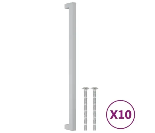 Kapi Käepidemed 10 Tk, Hõbedane, 320 Mm, Roostevaba Teras