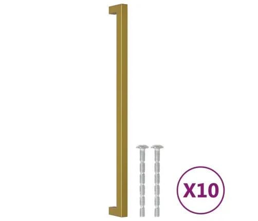 Kapi Käepidemed 10 Tk, Kuldne, 320 Mm, Roostevaba Teras