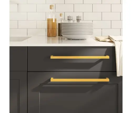 Kapi Käepidemed 10 Tk, Kuldne, 320 Mm, Roostevaba Teras