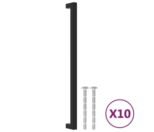 Kapi Käepidemed 10 Tk, Must, 320 Mm, Roostevaba Teras