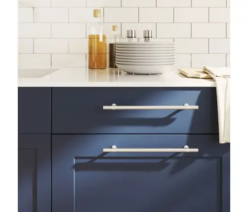 Spintelės Rankenėlės, 20Vnt., Sidabrinės, Nerūdijantis Plienas