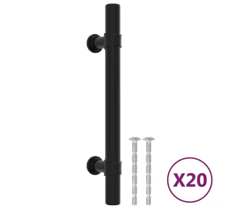 Skapja Rokturi, 20 Gab., Melni, 96 Mm, Nerūsējošais Tērauds Vidaxl