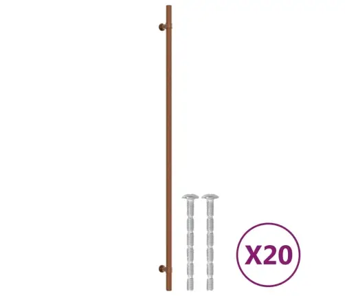 Kapi Käepidemed 20 Tk, Pronks, 480 Mm, Roostevaba Teras