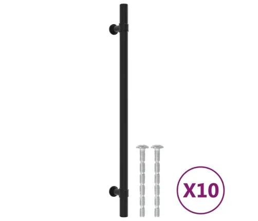 Kapi Käepidemed 10 Tk, Must, 224 Mm, Roostevaba Teras