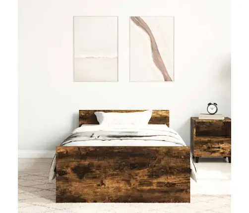 Gulta Bez Matrača, Ozolkoka, 90X200 Cm, Inženierijas Koks Vidaxl