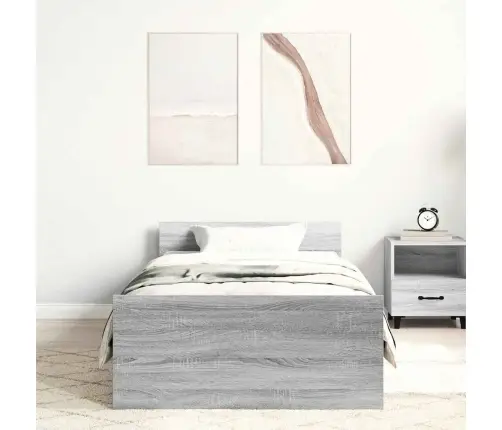 Voodiraam, Hall Sonoma Tamm, 90 X 200 cm Tehispuit