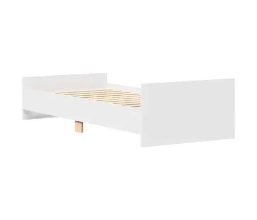 Gultas Rāmis, Balts, 90X190 Cm, Inženierijas Koks Vidaxl