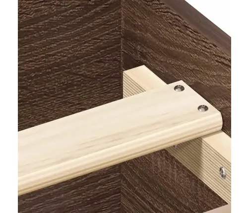 Gulta Bez Matrača, Brūna Ozola, 90X190 Cm, Inženierijas Koks Vidaxl