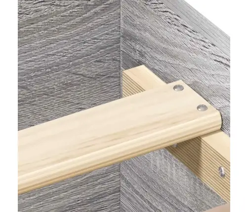 Gultas Rāmis, Pelēka Ozolkoka, 75X190 Cm, Inženierijas Koks Vidaxl