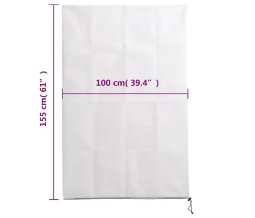 Augu Pārsegi Ar Rāvējslēdzēju, 2 Gab., 70 G/M², Flīss, 1X1,55 M Vidaxl