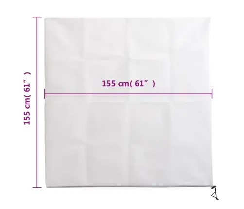 Augu Pārsegi Ar Rāvējslēdzēju, 2 Gab., 70 G/M², 1,55X1,55 M Vidaxl