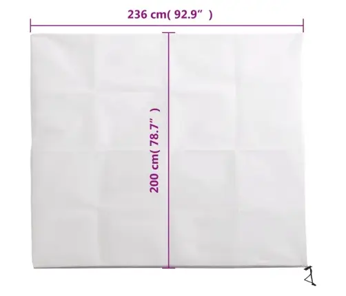 Augu Pārsegs Ar Rāvējslēdzēju., 70 G/M², Flīss, 2,36X2 M Vidaxl