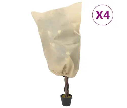 Augu Pārsegi Ar Aukliņu, 4 Gab., 70 G/M², 0,8X1 M Vidaxl