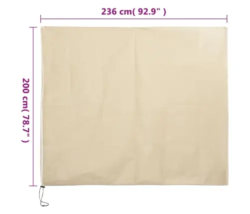 Augu Pārsegs Ar Rāvējslēdzēju., 70 G/M², Flīss, 2,36X2 M Vidaxl