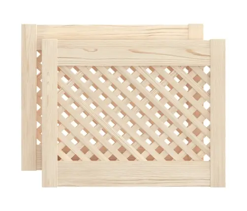 Kapiuksed, Võrega Disain 2 Tk, 49,5 X 39,5 cm Männipuit