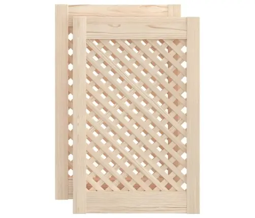 Skapja Durvis, Līstīšu Dizains, 2 Gab., 39,5X61,5 Cm, Priede Vidaxl