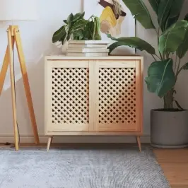 Skapja Durvis, Līstīšu Dizains, 2 Gab., 39,5X61,5 Cm, Priede Vidaxl