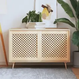 Skapja Durvis, Līstīšu Dizains, 2 Gab., 59,5X61,5 Cm, Priede Vidaxl