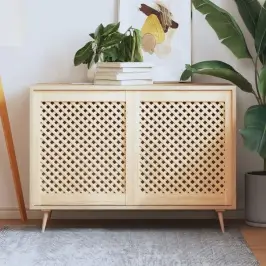 Skapja Durvis, Līstīšu Dizains, 2 Gab., 59,5X69 Cm, Priede Vidaxl