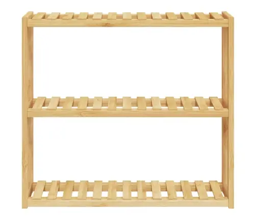 Vannasistabas Sienas Plaukts, 3 Līmeņi, 60X15X54 Cm, Bambuss Vidaxl