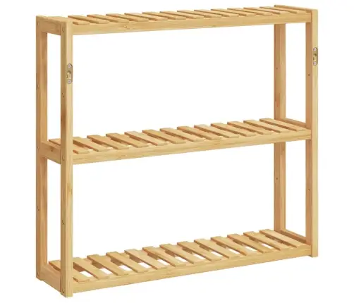 Vannasistabas Sienas Plaukts, 3 Līmeņi, 60X15X54 Cm, Bambuss Vidaxl