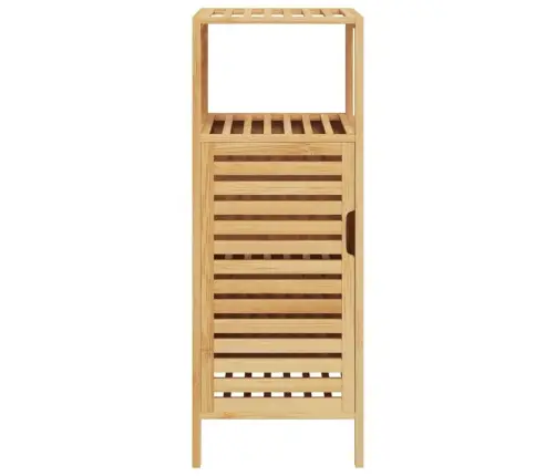 Vannasistabas Skapis Ar Plauktu, 36X33X87 Cm, Bambuss Vidaxl