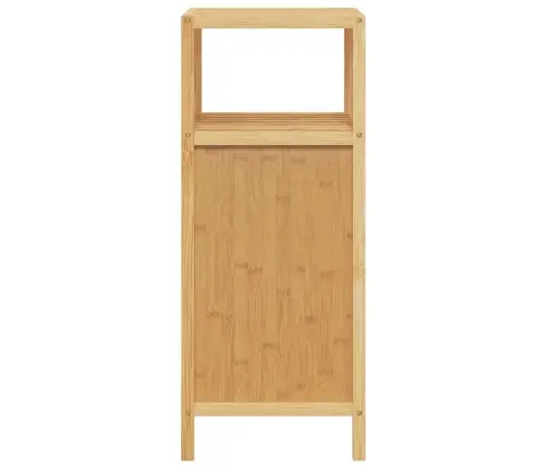Vannasistabas Skapis Ar Plauktu, 36X33X87 Cm, Bambuss Vidaxl