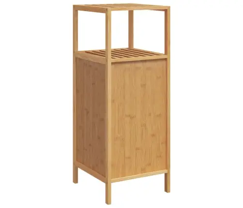 Vannasistabas Skapis Ar Plauktu, 36X33X87 Cm, Bambuss Vidaxl