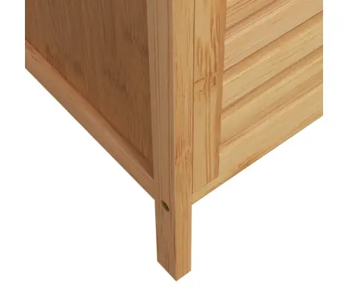 Vannasistabas Skapis Ar Plauktu, 36X33X87 Cm, Bambuss Vidaxl