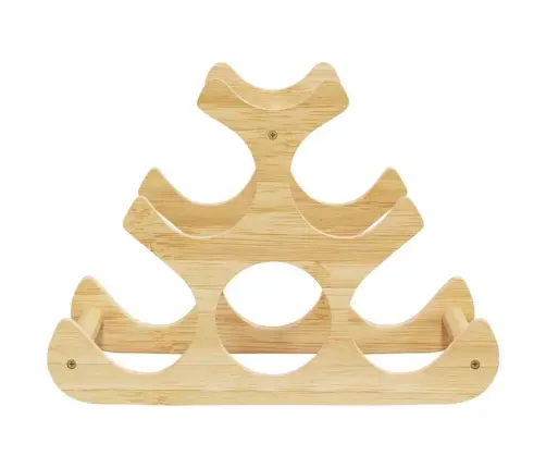 Stovas Vynui Skirtas 6 Buteliams, 35X18X25,5cm Bambukas