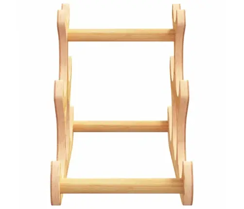 Stovas Vynui Skirtas 6 Buteliams, 35X18X25,5cm Bambukas